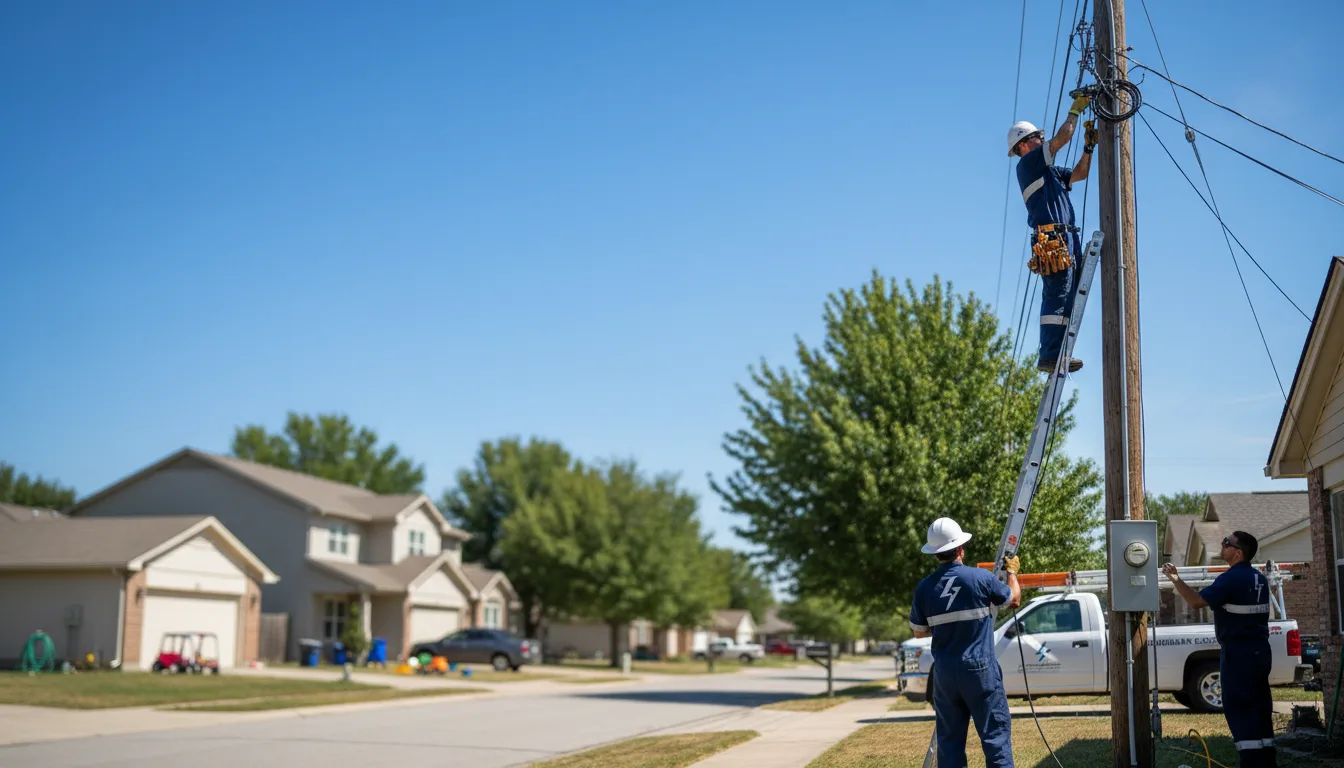 Residential electrician providing installation services in New Waterford, OH